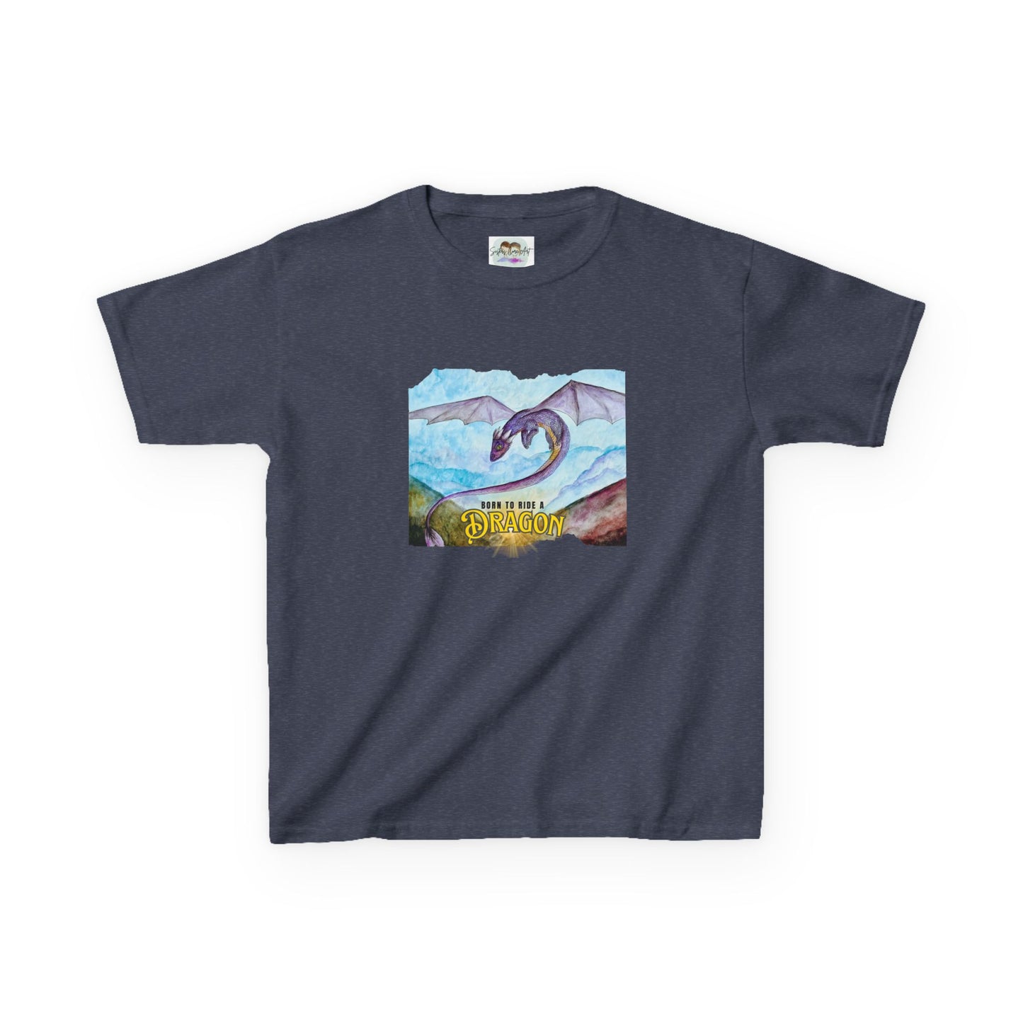 Fantasy Dragon Kids Tee, Born to Ride a Dragon Kids Shirt, Dragon Lover Gift, Children's Apparel, Unique Tee for Boys and Girls