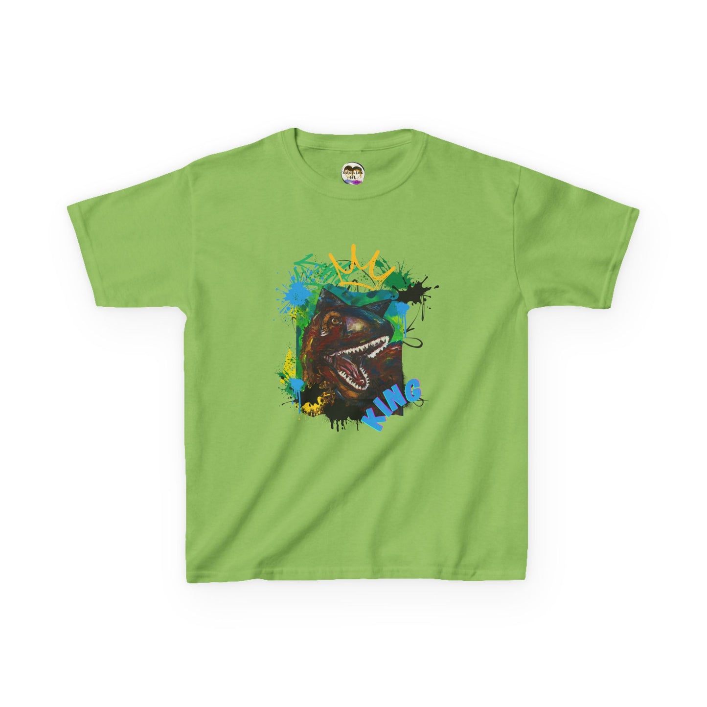 Dino King Kids Tee, Fun Dinosaur Shirt, Gift for Young Explorers, Birthday Party Outfit, School Shirt
