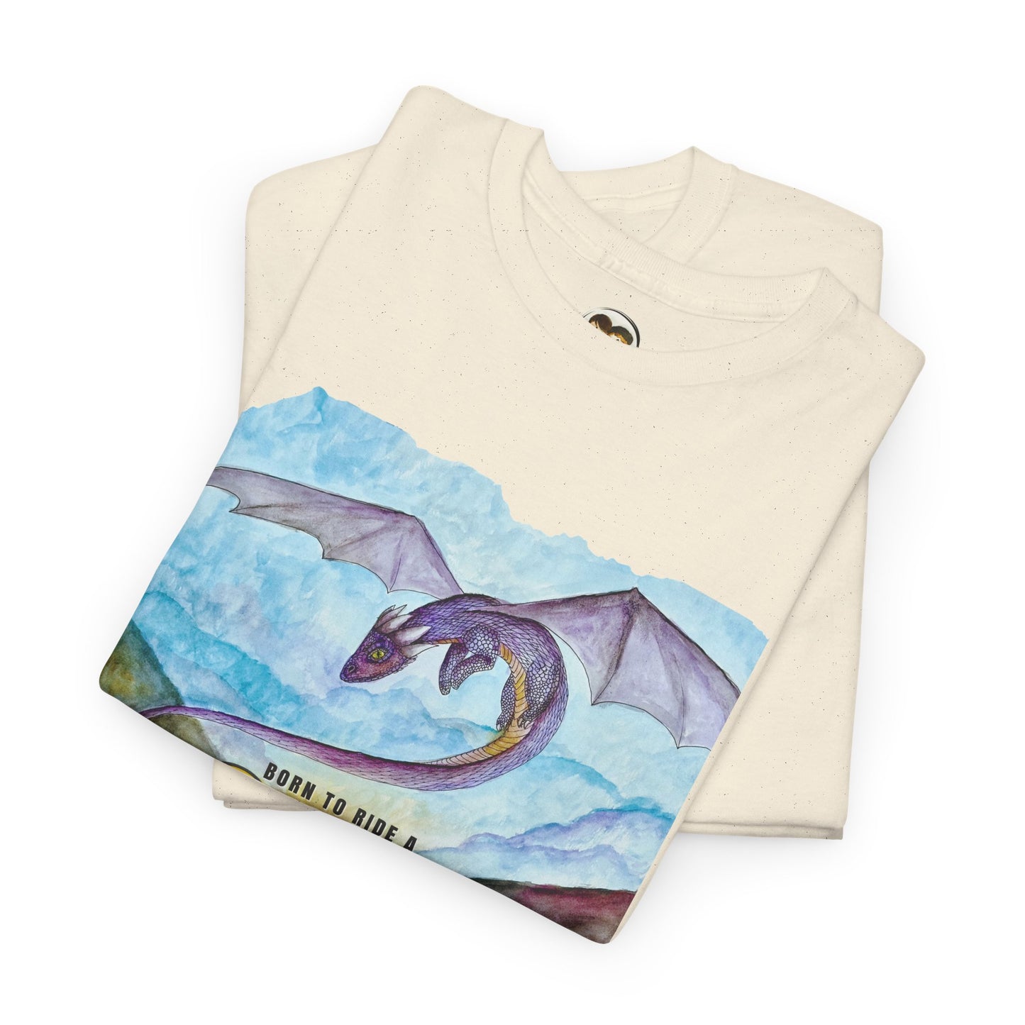 Dragon Graphic Unisex Heavy Cotton Tee, Fantasy T-Shirt, Gift for Dragon Lovers, Casual Wear, Birthday Gift, Geek Clothing