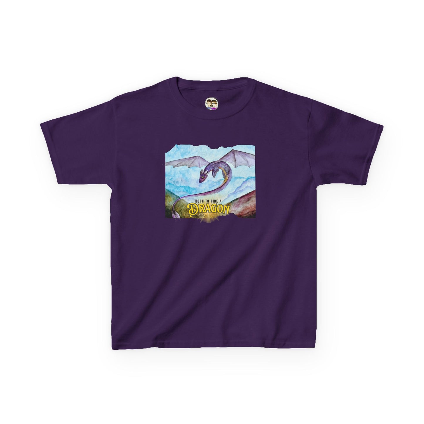 Fantasy Dragon Kids Tee, Born to Ride a Dragon