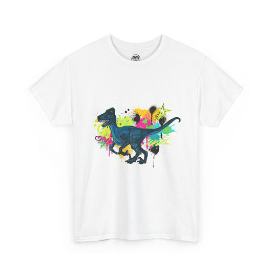 Dinosaur Art Unisex Heavy Cotton Tee | Perfect for Dinosaur Lovers, Fun Gift for Birthdays, Unique Fashion Statement