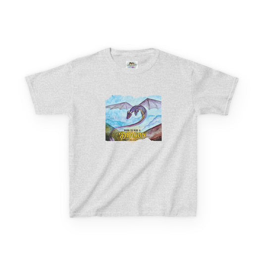 Fantasy Dragon Kids Tee, Born to Ride a Dragon Kids Shirt, Dragon Lover Gift, Children's Apparel, Unique Tee for Boys and Girls