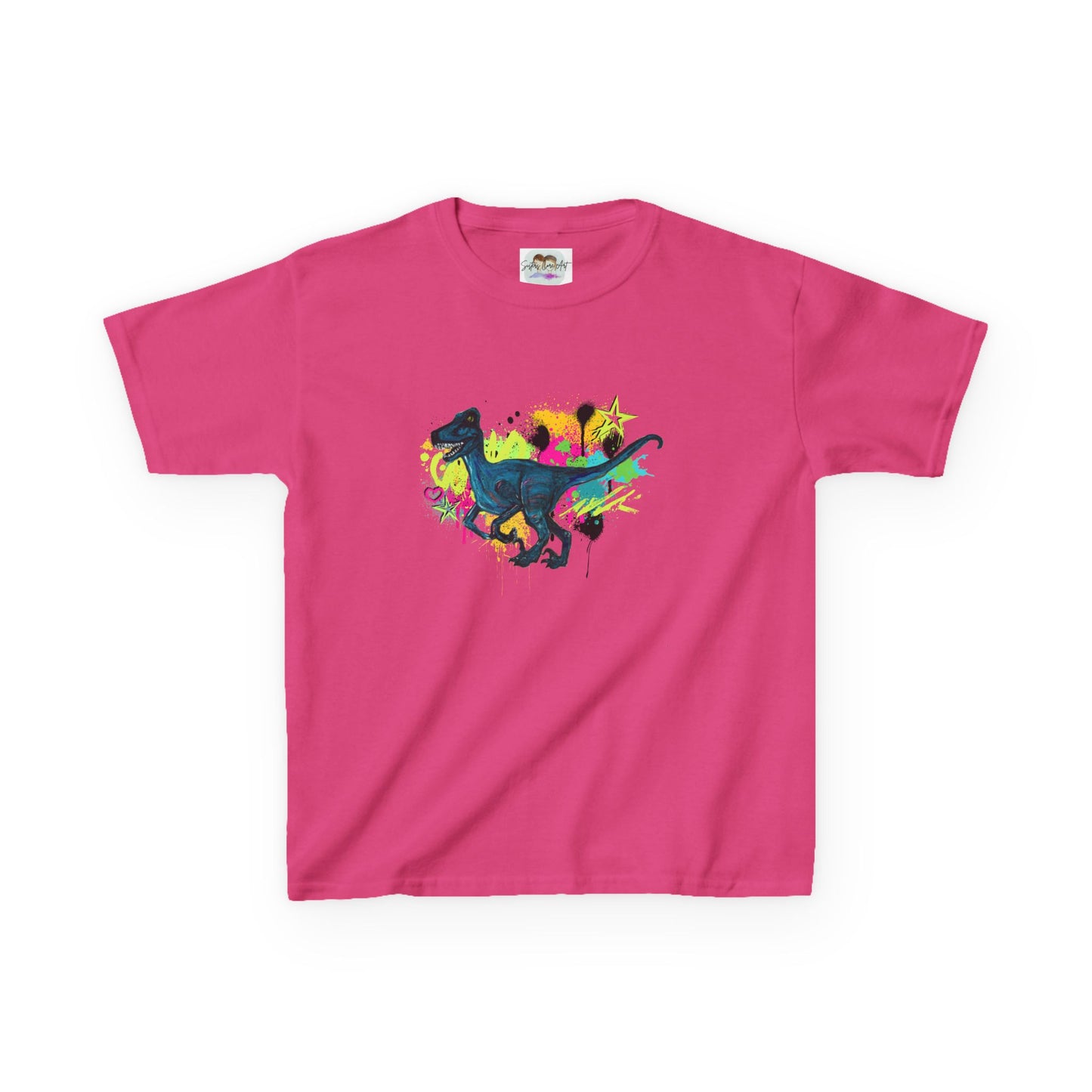 Raptor Dinosaur Adventure Kids Tee, Fun Kids T-Shirt, Colorful Dino Shirt, Gift for Boys and Girls, Birthday Gift