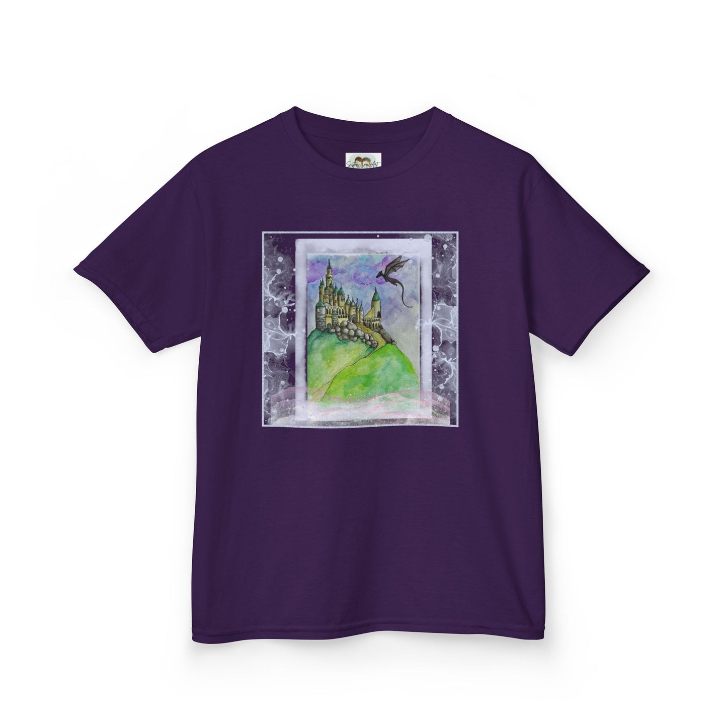 Colorful Adventure Kids Tee, Perfect for Playdates, Birthdays, Gifts, and Cozy Days, Dreamy Castle Design, Fun Shirt for Boys and Girls